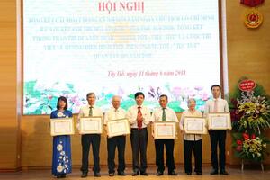 Hội nghị tổng kết các hoạt động kỷ niệm 70 năm ngày Chủ tịch Hồ Chí Minh ra “Lời kêu gọi Thi đua ái quốc” Quận Tây Hồ năm 2018